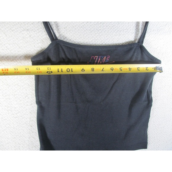 NIKE Youth Girls‎ Tank Top Small Black Solid Halter Top Adjustable Straps - Picture 8 of 8